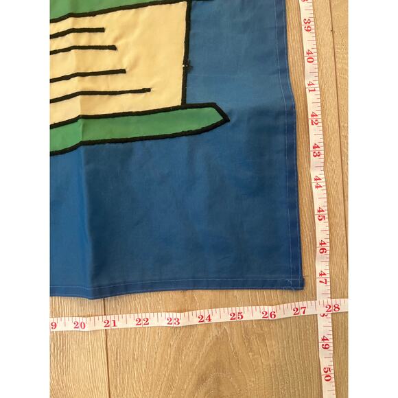 Vintage Outdoor Porch Flag Back to School Teacher's Book Pencil Apple JL - Picture 2 of 8
